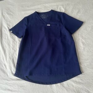 Figs Kaya navy scrub top